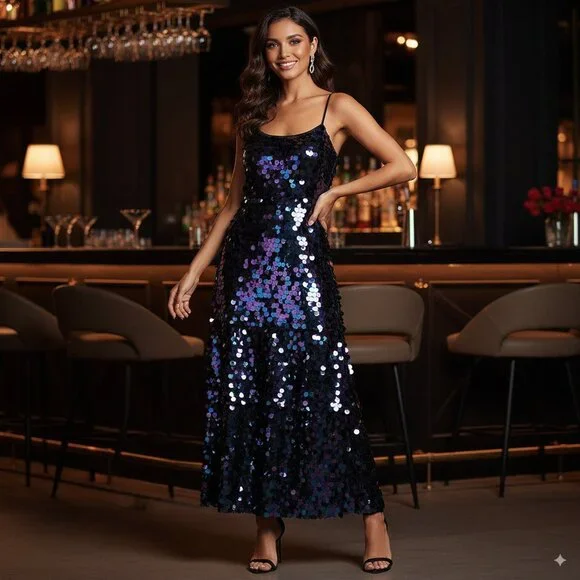 NWT ELLIATT Deborah Sequins Dress - Picture 1 of 10